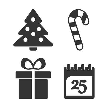 Christmas icons collectionのイラスト素材