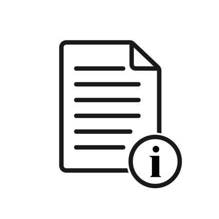 document information vector iconのイラスト素材
