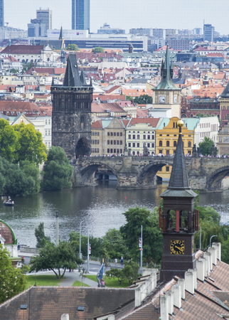 a view of Prague;Czech Republicのeditorial素材