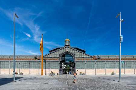 Excavation of the old town, El Born in Barcelona Museumのeditorial素材