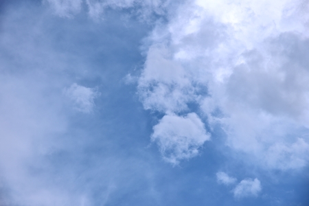 white cloud in sky on blue sky natureの写真素材
