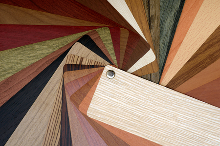 Samples of laminate floor boardsの写真素材