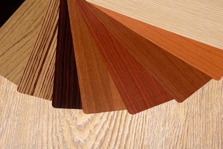Samples of laminate floor boardsの写真素材