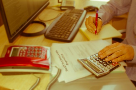 Business loans good credit. Business loans for young adults. Business loans vs personal loans - Retro colorの写真素材