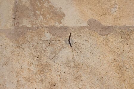 Sundial in the Cathedral of Gelati, Georgia. outdoor, close up