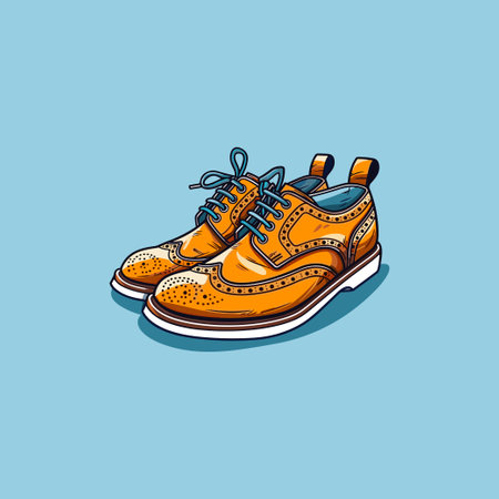 brogues vector clip art illustrationのイラスト素材
