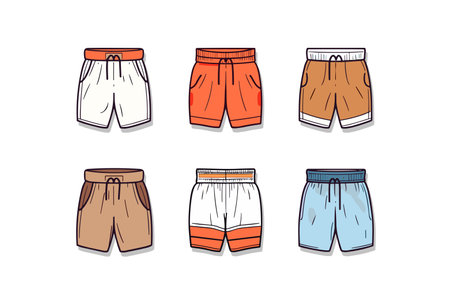 shorts vector clip art illustrationのイラスト素材