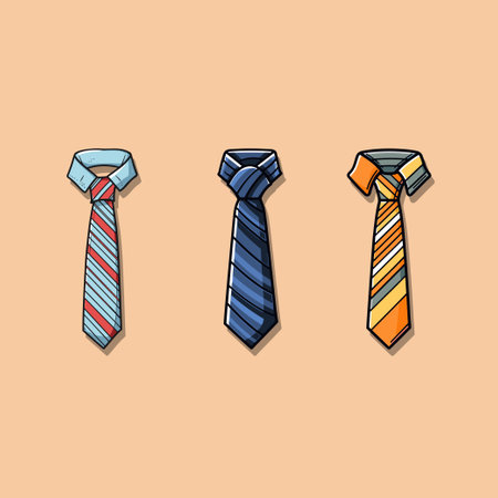 tie vector clip art illustrationのイラスト素材