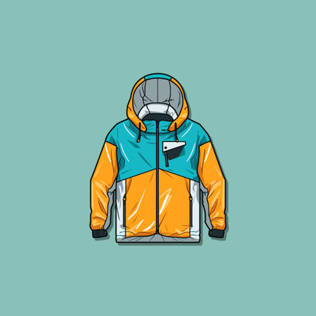 windbreaker vector clip art illustrationのイラスト素材