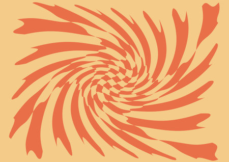 Psychedelic swirling pattern in the style of the 60s. good atmosphere. Colorful vector wallpaper in hippie style. vector template. Vector psychedelic boho background. Illustration in the style of the 60s, 70s.のイラスト素材