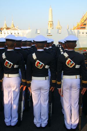 Thai Miltary Cadetsの写真素材