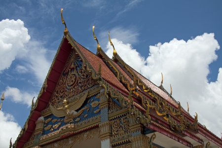 Gable Roof, Temple, Thailandの写真素材