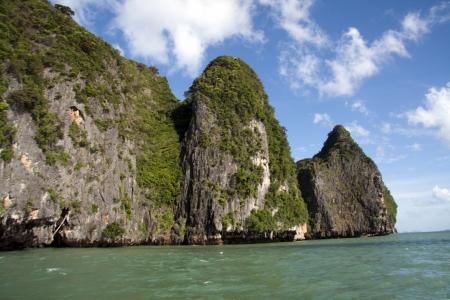 Koh Phanak, Phang Nga Bay, Thailandの写真素材