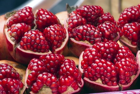 Juicy Pomegranate fruitの写真素材