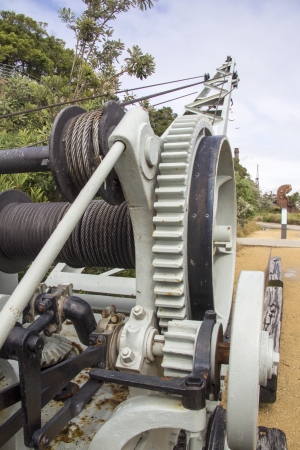 Crane on Cockatoo Island, Sydney, NewnSouth Wales, Australiaの写真素材