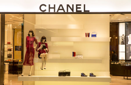 Bangkok, Thailand-May 12th 2014: The Chanel store in the Emporium  Mall. Chanel is one of many luxury brands to be found in this and other malls in Bangkok.のeditorial素材