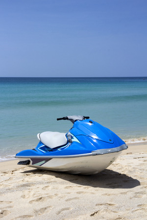 Jetski on Surin Beach, Phuket, Thailandの写真素材
