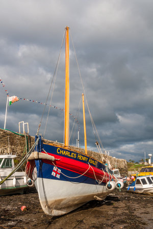 Memaes Bay, Anglesey, UK Sptember 24th 2010: Charles Henry Ashley restored lifeboat. The classic...