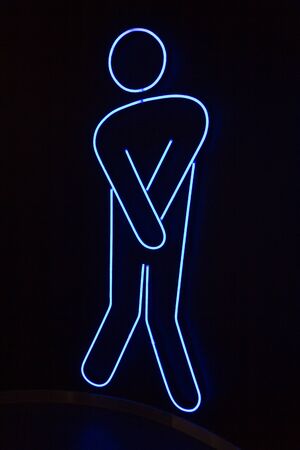 Gents toilet signの写真素材