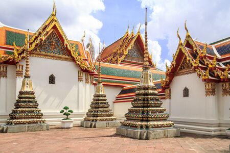 Stupas in Wat Pho, Bangkok, Thailand