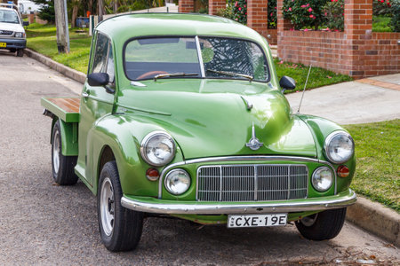 Classic Morris Minor conversion to a flatbed truckのeditorial素材
