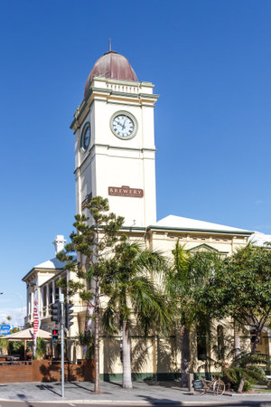 Townsville, Australia - May 26th 2015: The Brewery pub and restaurant. It is located in the old post office building on Flinders Street.のeditorial素材