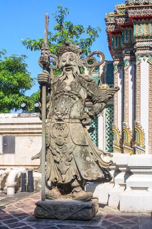 Guardian statue in Wat Pho, Bangkok, Thailandの写真素材