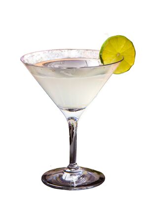 A  margarita cocktail isolatedの写真素材