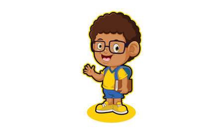 Back to school character illustration.
who are preparing to go back to school.のイラスト素材