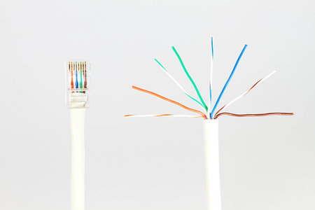 Cable with RJ-45 Jackの写真素材