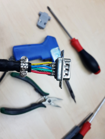 Inside VGA connectorの写真素材