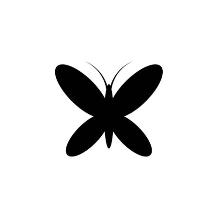 butterfly icon vector illustration logo designのイラスト素材