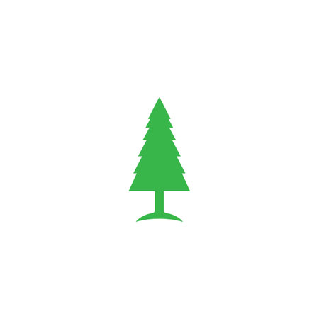 fir tree icon. vector illustration logo templateのイラスト素材