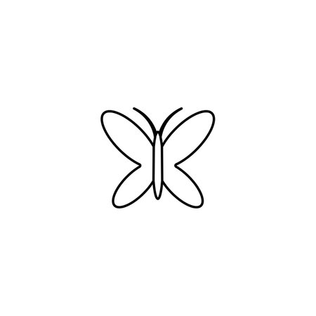 butterfly icon vector illustration logo designのイラスト素材