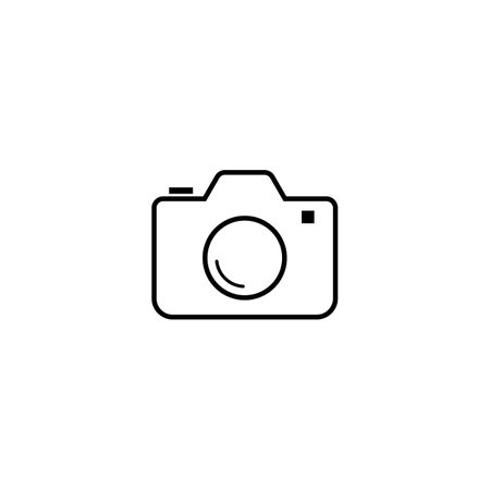 camera vector icon. illustration logo designのイラスト素材