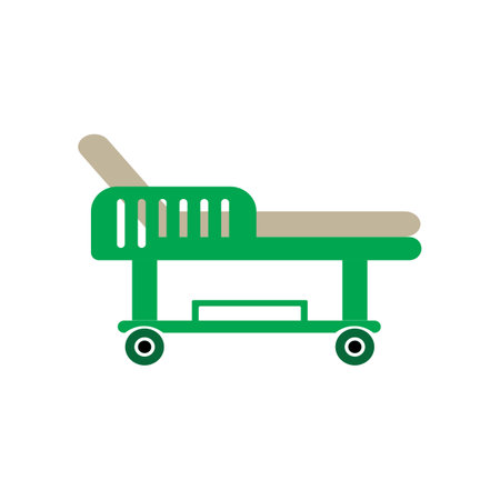 patient bed icon vector illustration symbol designのイラスト素材