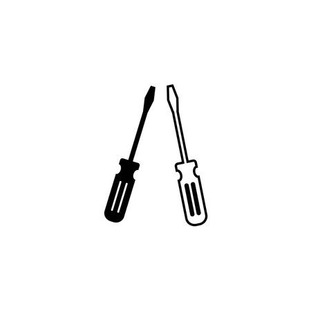 screwdriver icon vector illustration symbol designのイラスト素材