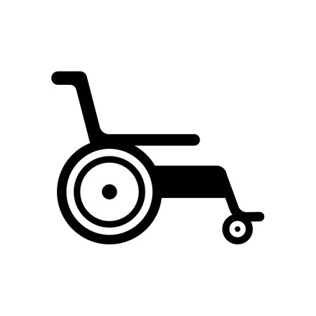 wheelchair icon vector illustration symbol designのイラスト素材