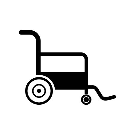 wheelchair icon vector illustration symbol designのイラスト素材