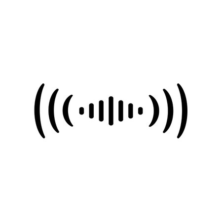 sound wave icon vector illustration symbol designのイラスト素材