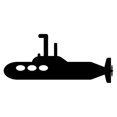 submarine icon vector illustration symbol designのイラスト素材
