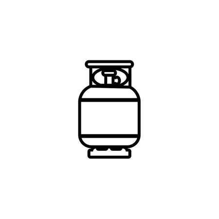 gas cylinder icon vector illustration logo designのイラスト素材