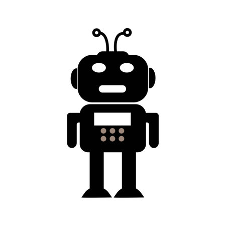 robot icon vector illustration symbol designのイラスト素材