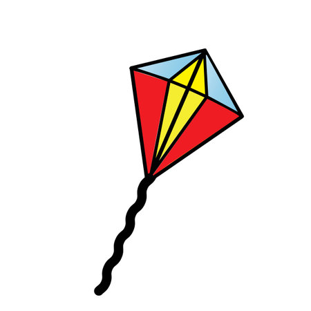 kite logo vector illustration designのイラスト素材