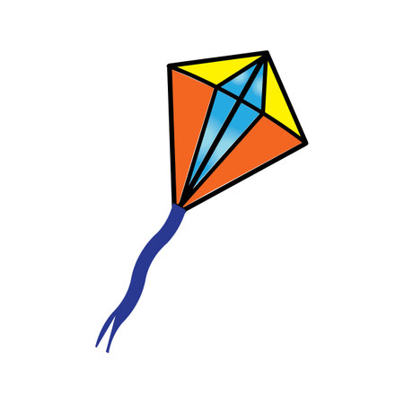 kite logo vector illustration designのイラスト素材