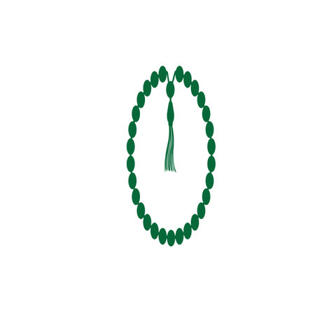 prayer beads icon vector illustration logo designのイラスト素材