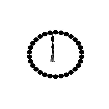 prayer beads icon vector illustration logo designのイラスト素材