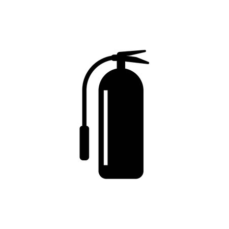 fire extinguisher icon vector illustration symbol designのイラスト素材
