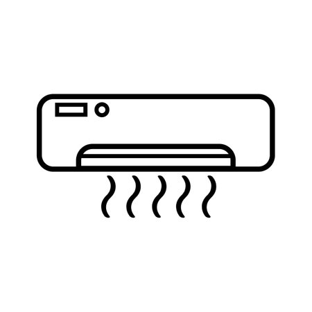air conditioner icon vector illustration symbol designのイラスト素材