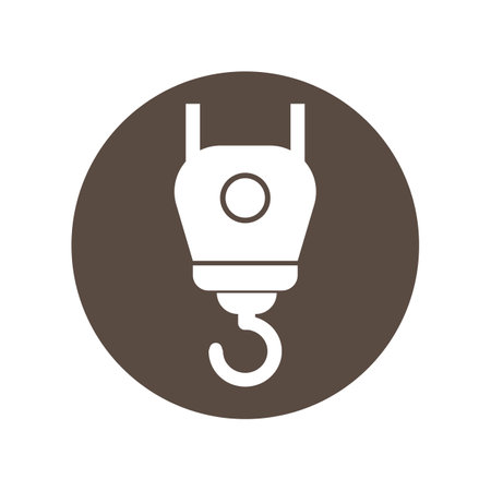 crane hook logo vector illustration designのイラスト素材